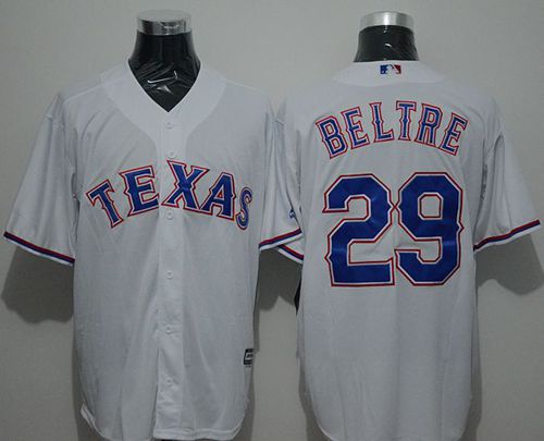 Rangers #29 Adrian Beltre White New Cool Base Stitched MLB Jersey - Click Image to Close